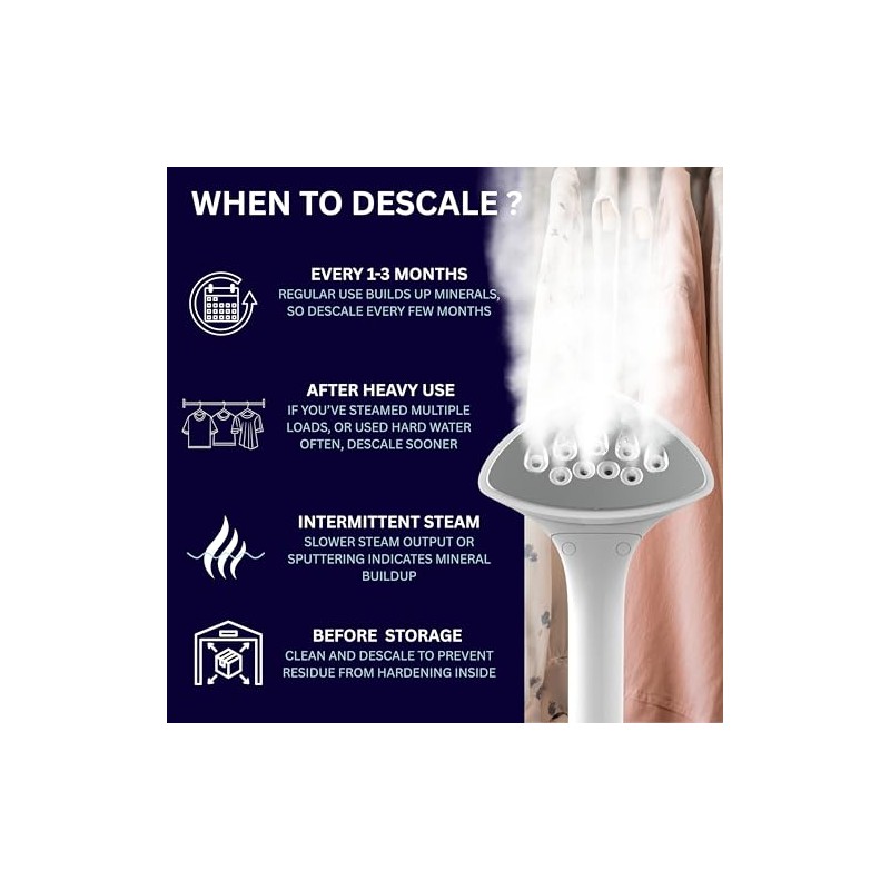 SALAV Garment Steamer Descaling Solution Packets - 5 Pack