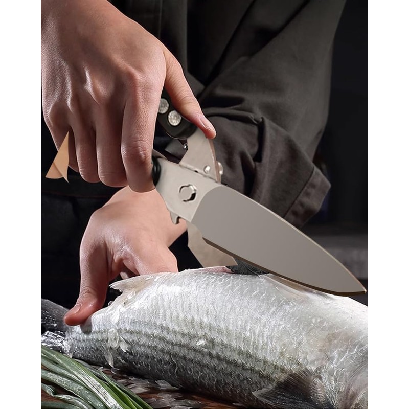 Brigii Kitchen Shear, Stainless Steel Heavy Duty Poultry Shears, Multi-Purpose