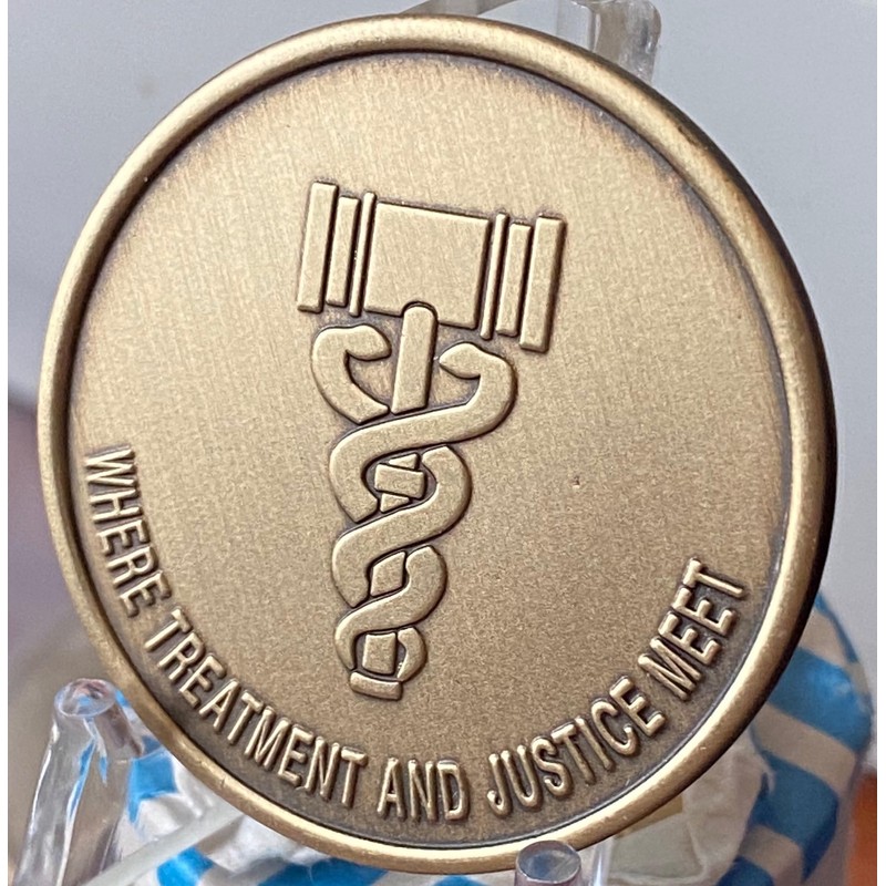 Drug Court Medallion Where Treatment Justice Meet Change Coin
