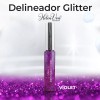 Helen Von Kosmetisch Delineador Glitter Liquido Larga Duracion Brocha Kit