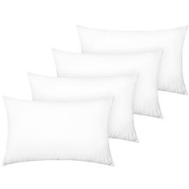 YIYEA Pillow Cases Standard Size Set of 4, Ultra Soft Double Brushed Microfiber Pillowcases, Envelope Closure, Shrinkage and Fade Resistant, Pillows Not Included (20"x26", White)