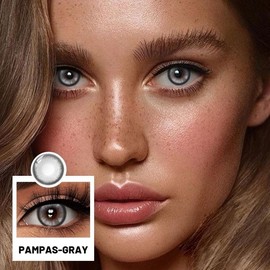 DIY Fake Eyelashes Extensions for Regular Use Easy to Apply Personal Care Product Enhance Your Lashes at Home:_Pampasâ€™s gray