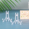 Artliving 3 Inch Clear Plastic Easels or Stand/Plate Holders to