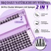 B&Q Z15 Eyelash Extensions, 84 Pieces, DIY Individual Eyelashes/Lash Clusters