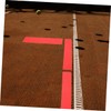 WOONEKY 6pcs Flat Rectangular Court Line Boundary Marker Set with