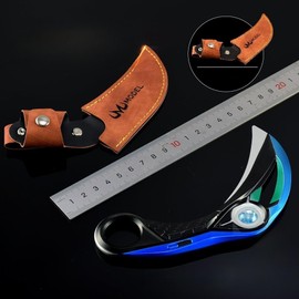 Superbuybox Game Valorant Ion Karambit Knife Martial Arts Ninja Weapons Game Collection Gift Desk Decoration Backpack Pendant Gift (Ion Karambit Yellow)