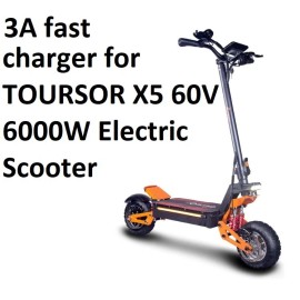 coming data AC Adapter 3A fast battery Charger For Toursor X5 60v 6000w electric scooter
