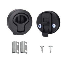 KINRIKA Flush Hatch Locker Cabinet Pull Lift Hatch Latch Lock Flush Pull Hatch Latch Slam Latch for RV Boat Pack of 2