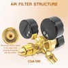American Standard Welding Argon Regulator with 6.6 Feet Gas Hose,