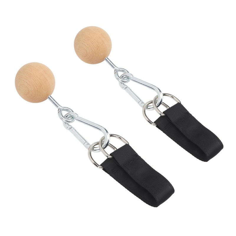Wooden Pull Up Balls Rock Climbing Holds Training Set Arm