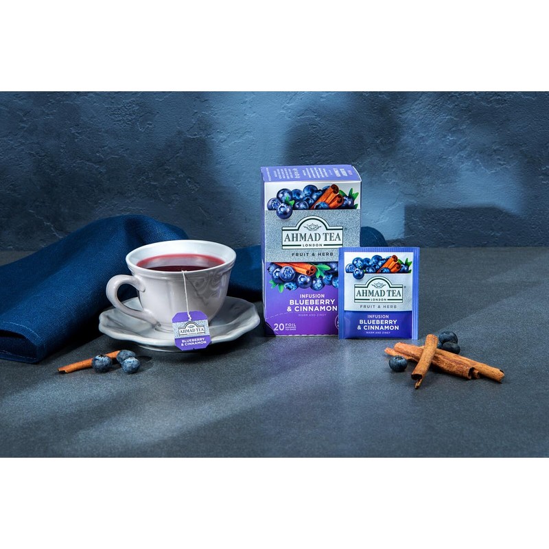 Ahmad Tea Fruit & Herbal Infusions | Blueberry & Cinnamon