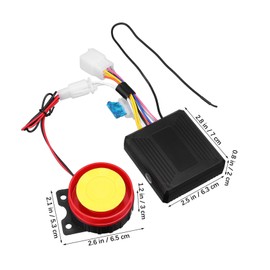 Vaguelly Motorcycle Alarm System 12V Adjustable Sensitivity Security Kit Remote Control for Motorbikes and Scooters