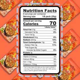 CHIRAMEN Kimchi Veggie Mix Dried Ramen Toppings, Kimchi, Mushrooms, Sweet Pepper, Tofu, Cabbage, Chives, Corn, Perfect for Cup Noodles and Dehydrated Vegetables Soup