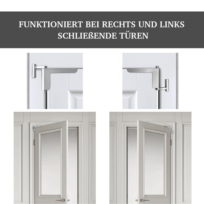 Door Closer No Drilling, MARIE Door Closer Automatic for Light