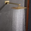 RANDOM 16 Inch Brushed Gold Shower Arm with Flange and