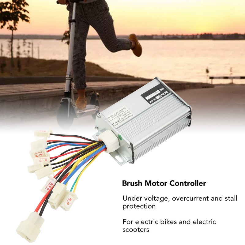 48V 1000W Controller with Wire Harness Brush Motor Control Box