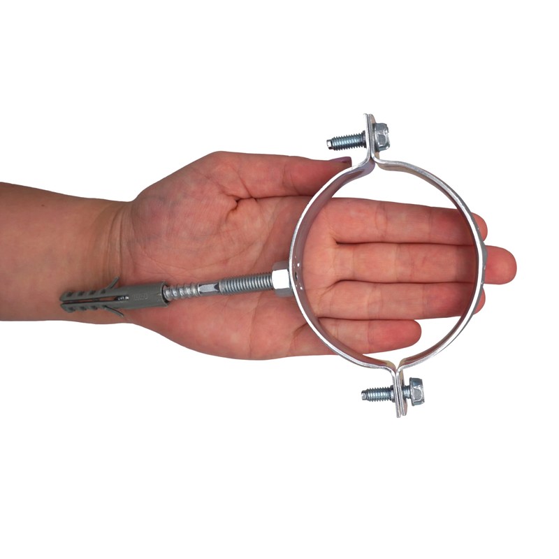 SKIR'CO Pipe Brackets for Diameter 75-80 mm Pipes, Clamps, Pipe