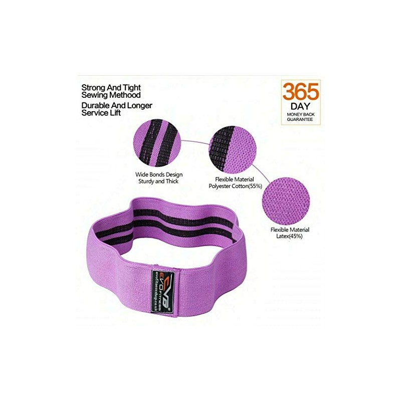 EVO Ladies Resistance Bands Elastic Legs Exercise Fitness Loop &