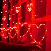 Efunly Valentines Day Decor Lights,138 LED 12-Heart-Shaped String Lights Waterproof,8