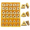 5/8" 36PCS Indexable Carbide Lathe Turning Tool Insert Holder Bit