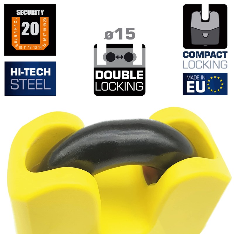 Urban U8K High Security Padlock with Key, SRA Approved, Compatible