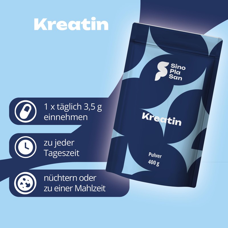 Sinoplasan Creatine Monohydrate - 400 g Ultra Fine Powder (Mesh