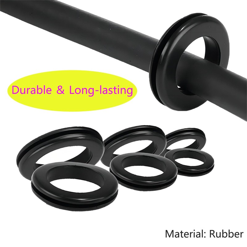 Ctyjia Pack of 20 rubber plugs, bore diameter 20 mm,