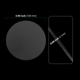 YIXNSW Pack of 20 10 cm Acrylic Glass Plate, Round, 0.2 cm Thick, Acrylic Transparent Circle Discs, Round Plexiglass Disc for Painting, DIY, Picture Frames and Party Signs