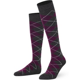 MySocks Unisex Knee High Argyle Socks - 42-46