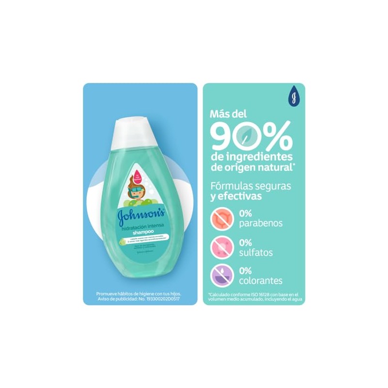 Johnson's Shampoo Hidratación Intensa 400 ml