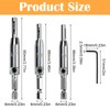 3 Pcs Upgrade Hinge Drill Bit Set Bring 1 Wrench,