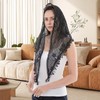 Zcbzbn Openwork Lace Fringe Triangular Scarf, Lace, Veil, Classic, Breathable,