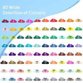 Vokiuler 80 Colors Alcohol Markers, Art Markers for Artists with Coloring App, Dual Tip Marker for Kids Adult Painting Sketching Drawing with Travel Case Great Gift Idea