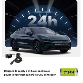 REARMASTER Universal OBD Power Cable for Dash Camera,24 Hours Surveillance/Acc Mode with Switch Button(TYPE-C Port)