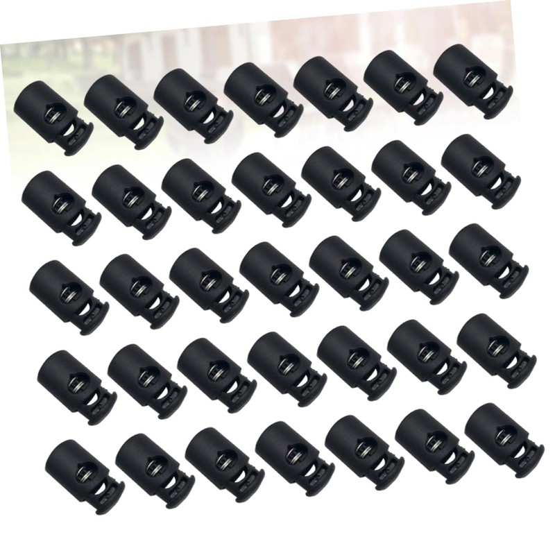 Operitacx 50pcs Lock Catch Toggles Lanyard Stopper Locks Trouser Drawstring