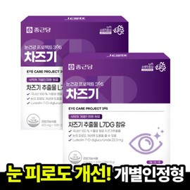 2 sets of Chong Kun Dang Eye Health Project 365 Chazgi 600mg x 15 tablets x 2 boxes (2 boxes) Guaranteed to improve eye fatigue / 2세트 종근당 눈건강 프로젝트365 차즈기 600mgx15정x2개입 2박스 눈 피로도 개선 도착보장