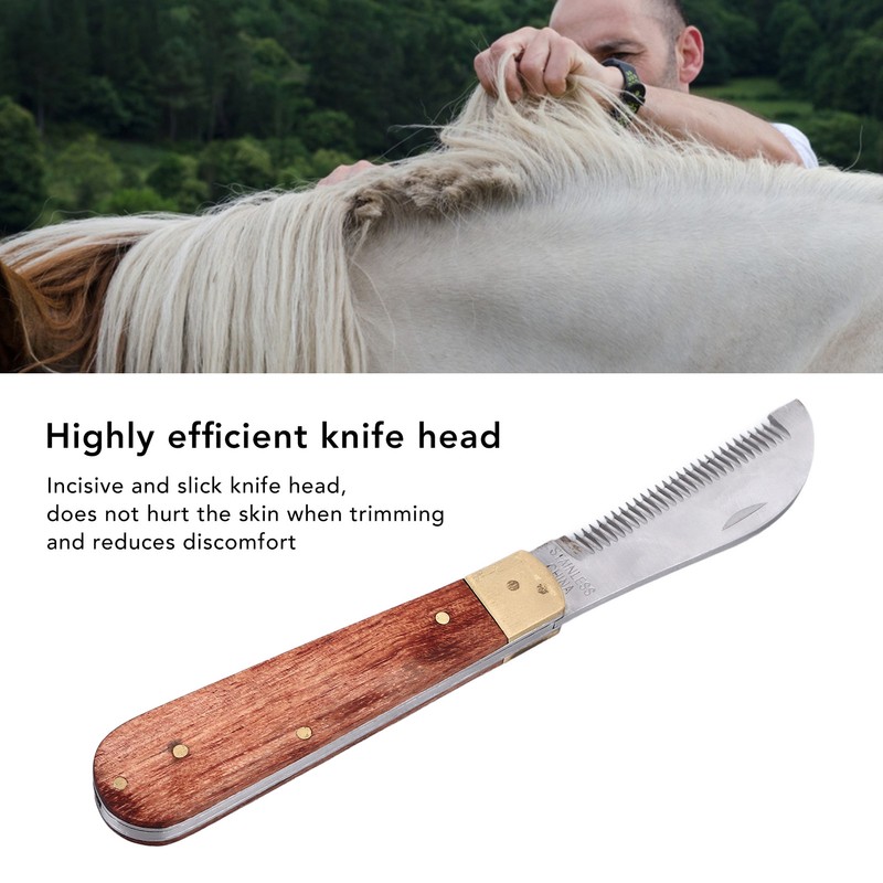 Horse Grooming Stripping Knife Professional Efficient Safe Remove Old Hair