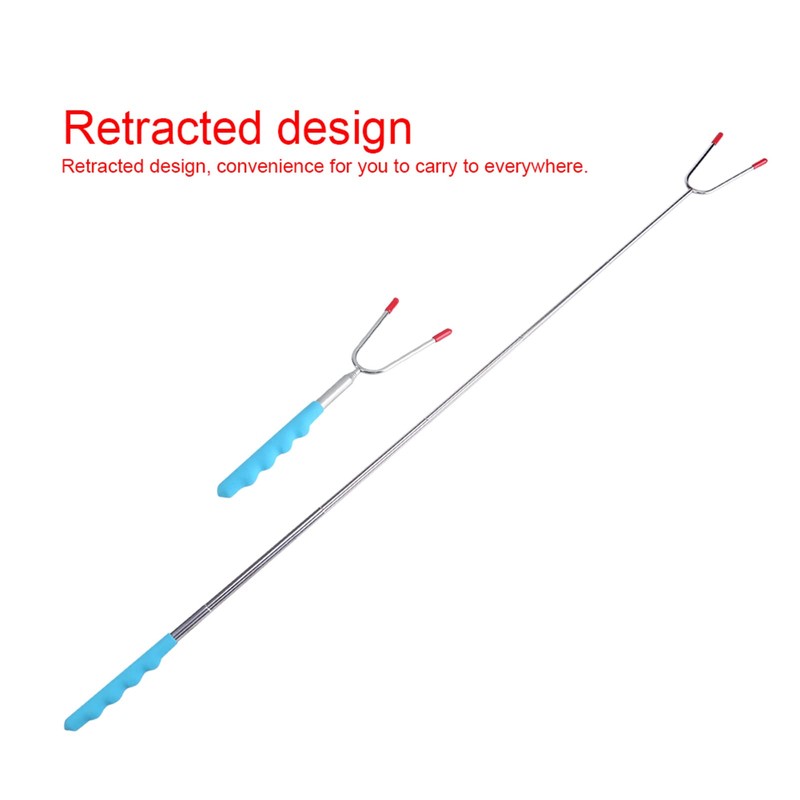 5Pcs Marshmallow Smores Roasting Sticks, Telescoping Skewers, Hot Dog Forks