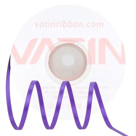 VATIN Satin Ribbon with 1/8" x Continuous 50 Yards, Double Faced Purple Polyester Thin Ribbon Use for Bows, Hair, Crafts, Floral, Wedding, Gift Wrapping and More