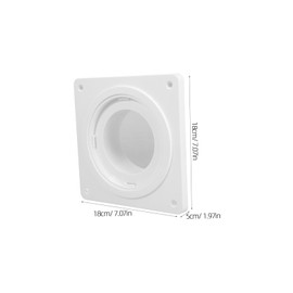 SHINEOFI Dryer Vent Connector Kit Wall Plate with Tube Adapter Exhaust Hose Coupler for Efficient Installation Kitchens and Bathrooms