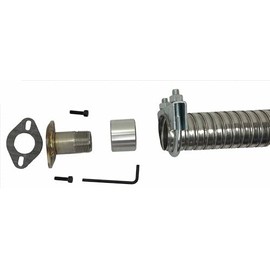 GenExhaust for Predator 5000 Generator 1-1/2" Galvanized Steel Flexible Tubing Exhaust Extension (2 Feet)