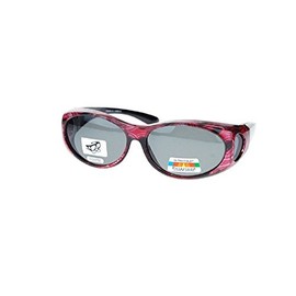Polarized Sunglasses Fit Over 60 MM Small Oval - Red
