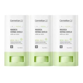 Unknown 마데카 세이프 더마쉴드 선스틱 그린 쿨링 진정 온가족 영유아 어린이 샤벳 3개 Madecas Safe Dermashield Sun Stick Green Cooling Soothing for Whole Family, Infants and Children, 3 Pieces