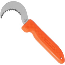 Zenport K101 Harvest Utility Knife, Grape and Melon, 3-Inch Hooked Stainless Steel Blade, Orange