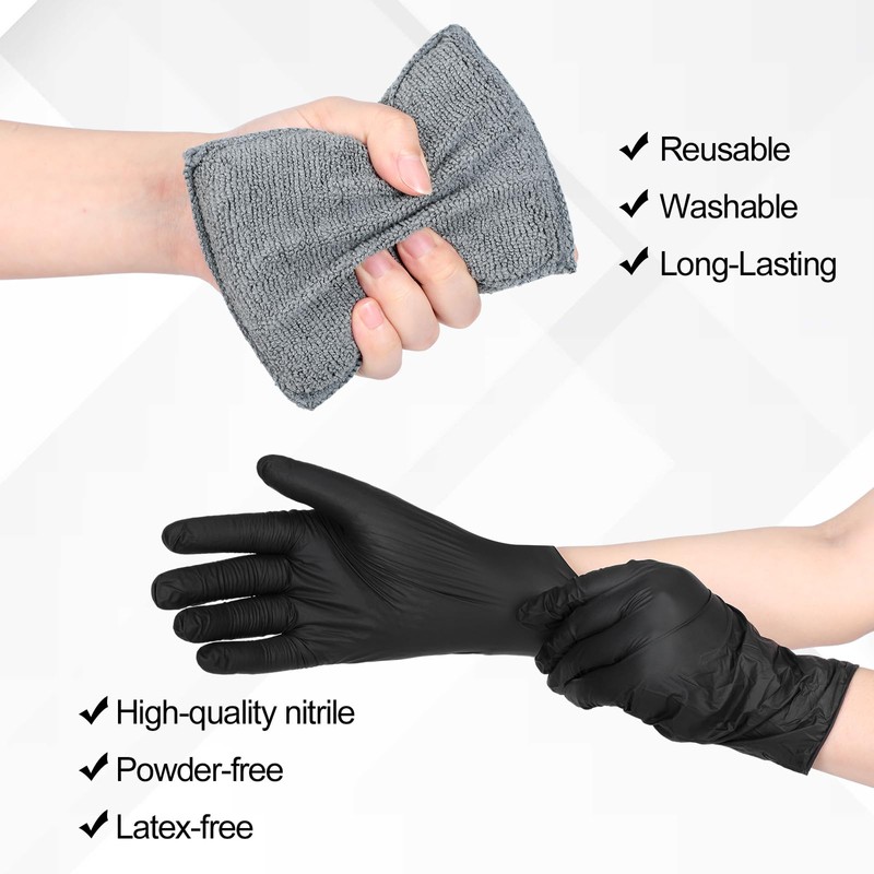 Ziliny 24 Set Wood Stain Applicators and Disposable Latex Gloves
