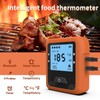 KimiQuatyz Wireless Meat Thermometer with 4 Probes, Bluetooth Thermometer with