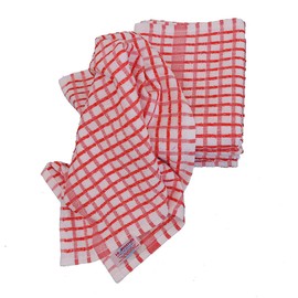 La Josefina Trapo Toalla de Cocina Secador Ultra Absorbente 100% Algodon (Rojo)