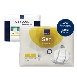 Abena San Size 7 Premium Incontinence Pads 24.8 x 14.2 Absorbent Odor Control
