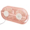 Double Fan USB Charging Fast Heat Dissipation 360° Rotation Double