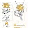 Joyeria Mujer Collare De Plata 925 Collares Girasol Dijes